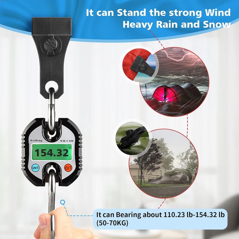 CLIO Large Tarp Clips Heavy Duty Lock Grip, 48 Pack Clamps Heavy Duty Camping Awnings Caravan Canopies Car Swimming Pool Boat Cover Tarp Clip - Image 3